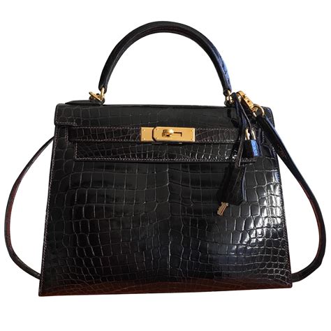 sac hermes kelly croco.